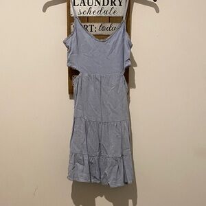 Altar'd State Sky Blue Backless Dress